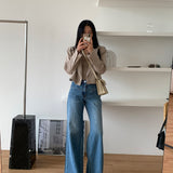 Reve High-Rise Wide Leg Jeans