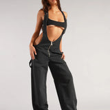 Low Voltage Wide-Leg Overalls