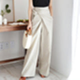 Arlowe Wrap Waist Wide-Leg Pants
