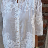 IAREL - BLUSA CHIC BORDADA EN ENCAGE