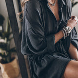 DALIA - VESTIDO CAMISÓN CHIC EN MEZCLA DE ALGODÓN