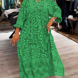 LENARA - Vestido Amplio Impreso