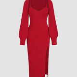 Scarlet Elegance Knit Set