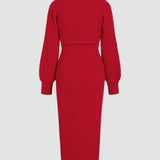 Scarlet Elegance Knit Set