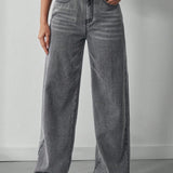 Off Duty Wide-Leg Denim Pants