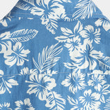 Blusa hawaiana de manga corta con estampado de flores