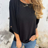 VARENA - BLUSA CHIC EN CHIFFON JACQUARD