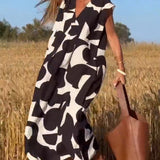 SITA - VESTIDO IMPRESO CON CUELLO EN V