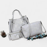 DANIELLA 4-PIECE LEATHER BAG SET