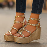 Sandales compensées orthopédique