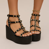 Sandales compensées orthopédique