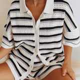 Sunstripe Knit Lounge Set