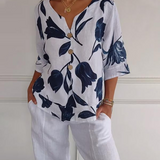ELISA - Camisa Casual de Algodón