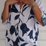 ELISA - Camisa Casual de Algodón
