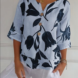 ELISA - Camisa Casual de Algodón