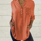ELINE - CAMISA ELEGANTE CON CUELLO EN V