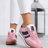 Baskets en tissu avec détails et semelle en caoutchouc