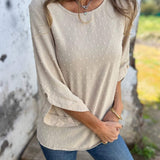VARENA - BLUSA CHIC EN CHIFFON JACQUARD