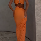 Solara Braided Two Piece Maxi Dress