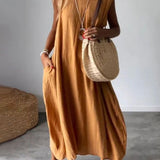 BLOME – VESTIDO BOHO SIN MANGAS MIDI