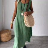 BLOME – VESTIDO BOHO SIN MANGAS MIDI