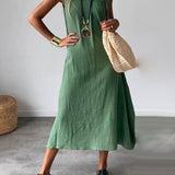 BLOME – VESTIDO BOHO SIN MANGAS MIDI