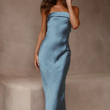 Thesa - Sleeveless satin dress
