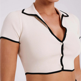 Valencia Contrast Trim Knit Set