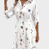Ellis™ Elegant Floral Print Blouse Dress