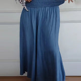 DANSA - PANTALÓN CÓMODO CON CINTURA ELÁSTICA