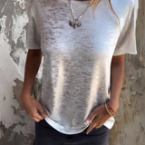 MARIONA - Camiseta Elegante de Manga Corta