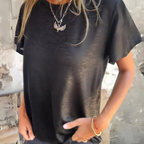 MARIONA - Camiseta Elegante de Manga Corta