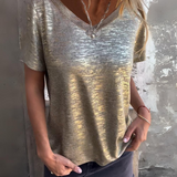 MARIONA - Camiseta Elegante de Manga Corta