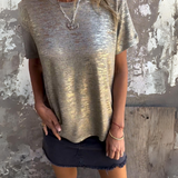 MARIONA - Camiseta Elegante de Manga Corta