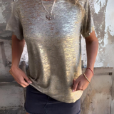 MARIONA - Camiseta Elegante de Manga Corta