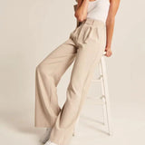 Vista Lane Tailored Wide-Leg Pants
