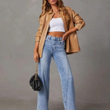 BANIA - JEANS DE PIERNA ANCHA