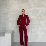 Veloura Midnight Blazer Set