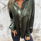 CATHERINE - BLUSA ELEGANTE DE VELUR