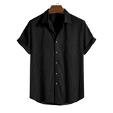 Camisa con Botones y Mangas Cortas