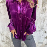CATHERINE - BLUSA ELEGANTE DE VELUR