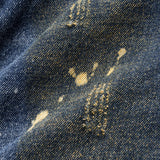 Sable Paint-Splattered Wide-Leg Jeans