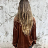CATHERINE - BLUSA ELEGANTE DE VELUR