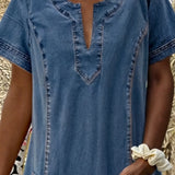 Evie | Soft Denim Dress