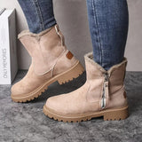 Bottes d'hiver pour femmes avec doublure plush