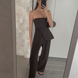 Monaco Strapless Wide Leg Set