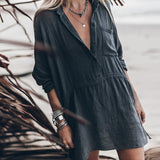 DALIA - VESTIDO CAMISÓN CHIC EN MEZCLA DE ALGODÓN