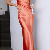 Thesa - Sleeveless satin dress