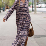 SOIRA - VESTIDO MAXI CON IMPRESIÓN OVALADA