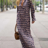 SOIRA - VESTIDO MAXI CON IMPRESIÓN OVALADA